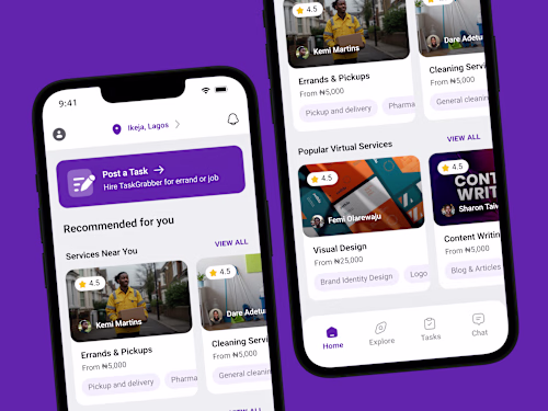 I co-founded and designed TaskGrab - Launching soon!