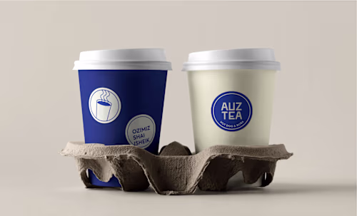 Auztea Hot Dog & Boba Branding