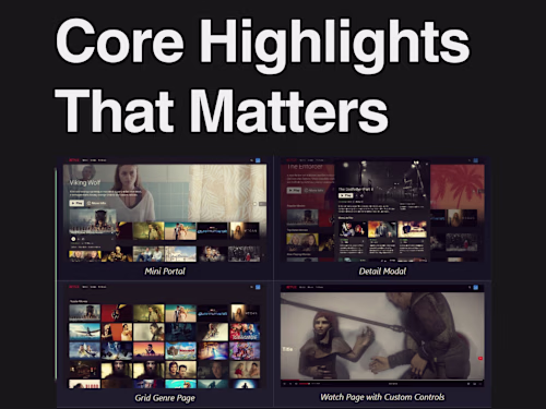 Modern Video Streaming Interface :- A comprehensive recreati...