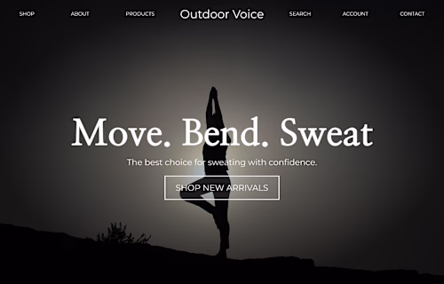 E-commerce Website Redesign for Fitness Brand
