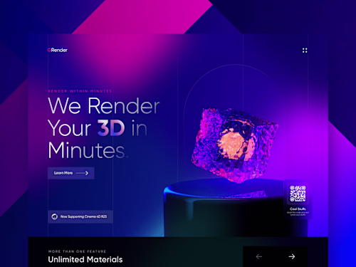 Landing pages UI/UX design