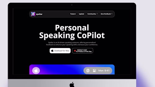 Spellar an AI-driven speaking assistant. :: Behance