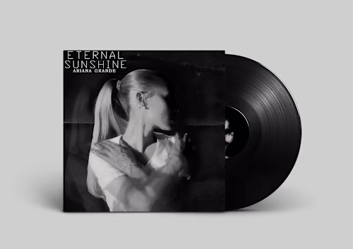 album cover design and vinyl  mockup 