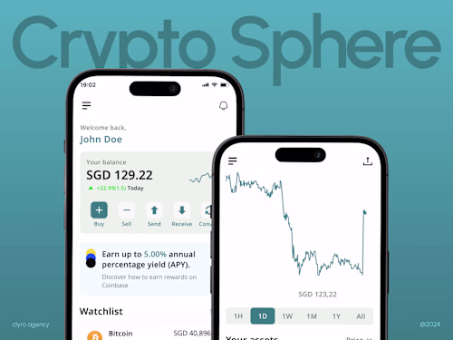 CryptoSphere Mobile App UI/UX Design Case Study