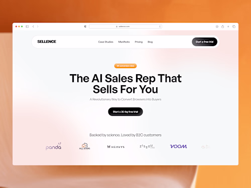 Sellence - AI Sales Agent Agency Website