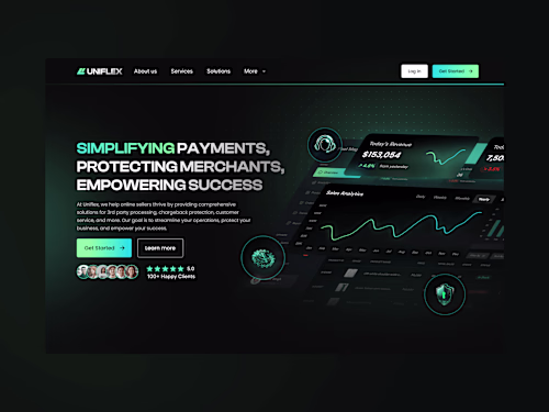 Payment Processing Start-Up Visual Identity and Landing Page