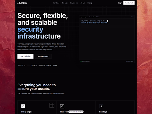 Turnkey - Blockchain Security API