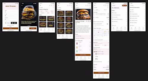 Heavy Burger mobile app redesign