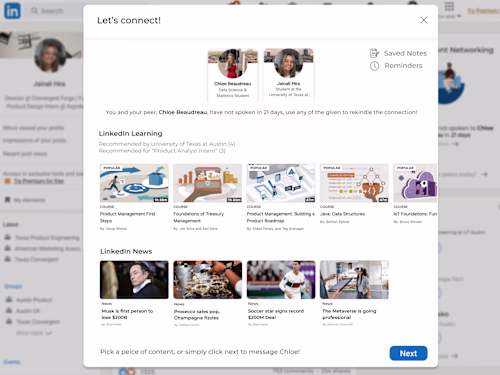 Linkedin Student Networking 