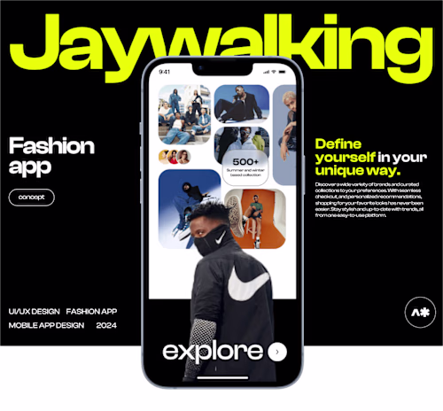 Jaywalking Fashion App - UI/UX Design