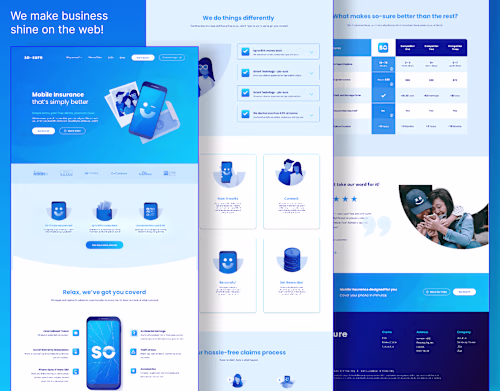 Phone Landing Page Design
