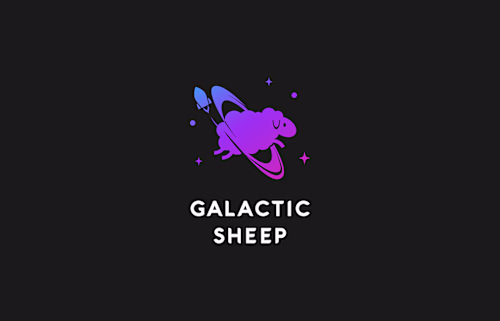 Galactic Sheep - Logo Design 