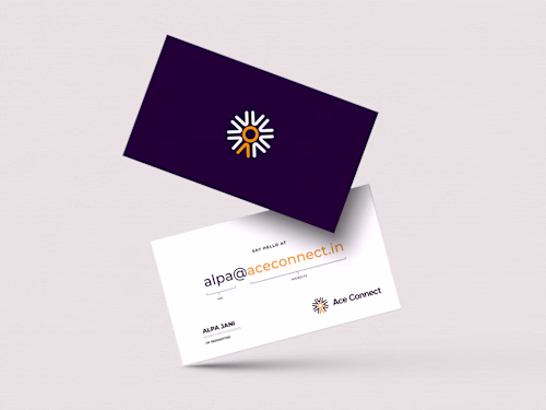 Visual brand identity for Ace Connect - A consultancy service.