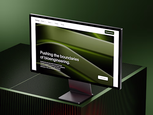 Webflow Website Design for Biotech Company Dalays