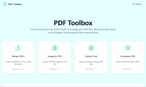About 3 months ago, I built PDF Toolbox (https://github.com/...