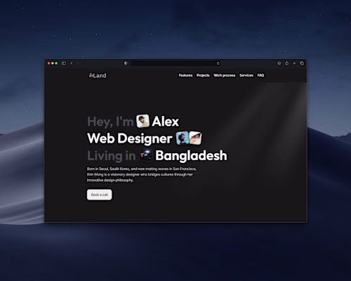foLand - Portfolio Landing page