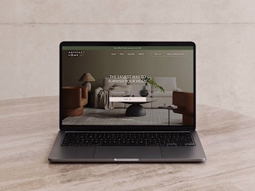 E-commerce redesign for an interior & furniture company
