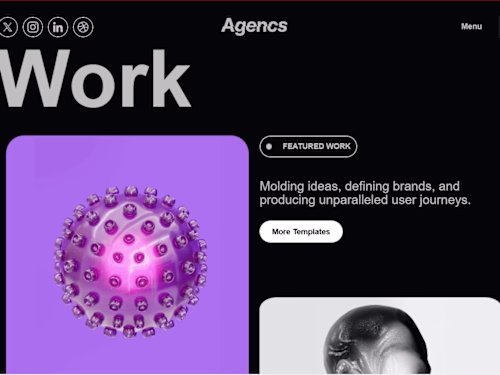 Webflow Portfolio for Creative Agency