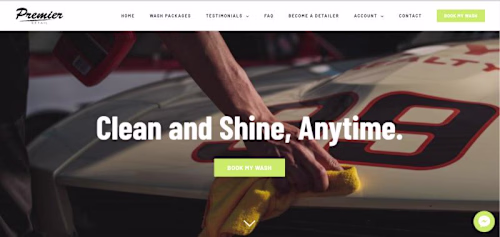 Modern Car Detailing Website Design