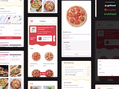 Scan Eats - Simple Restaurant Landing Page