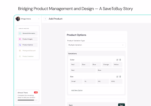 Enhancing Product Flow for SaveToBuy's Merchant Dashboard