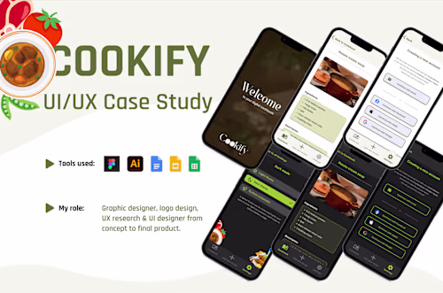 Cookbook app for people who are new to technology on Behance
