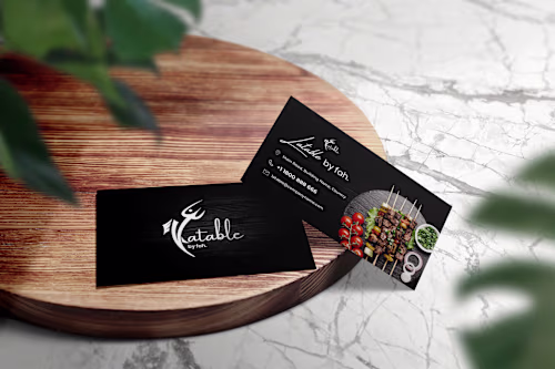 Business Card Design for Katable by Fah A sleek, modern busi...