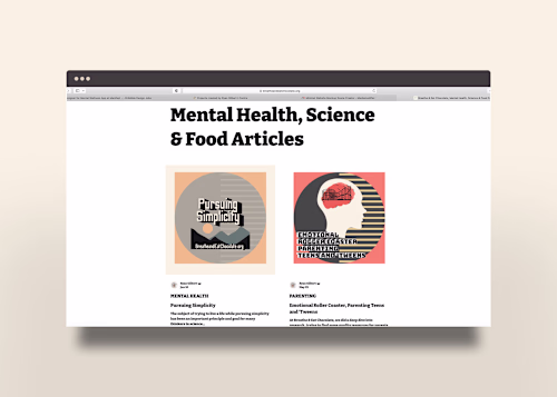 Published articles & monthly email newsletter (Content Writing)