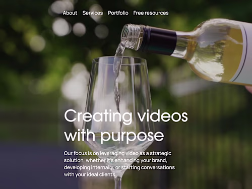 Website for a KOI Media Productions