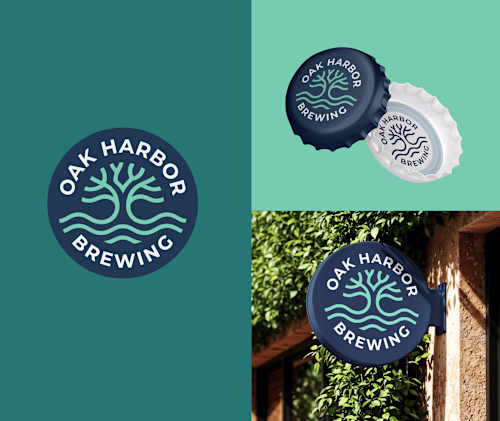 Oak Harbor Brewing Logo Design