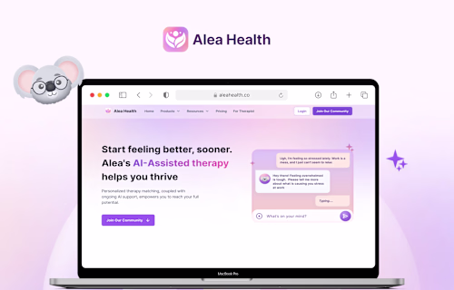 AleaHealth AI-assisted virtual mental health clinic