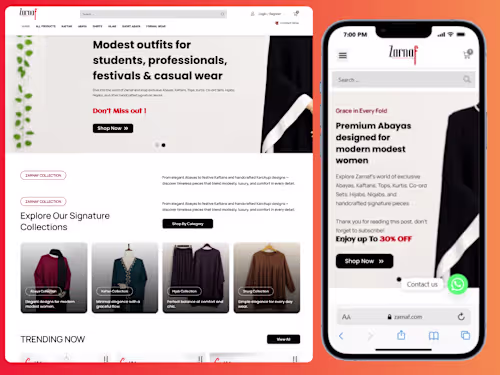 Ecommerce Website Design and development using Elementor Wor...