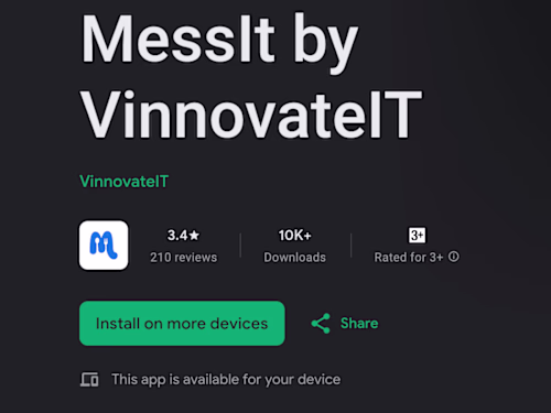 MessIT Web and Admin Portal
