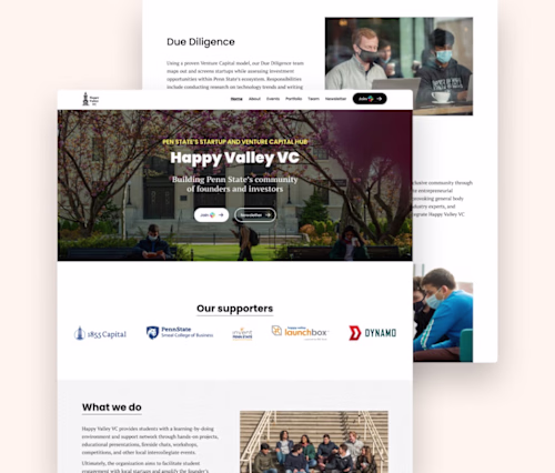 Happy Valley VC Website Design