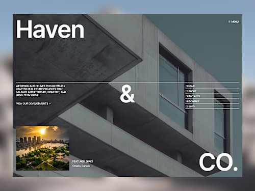 Luxury Real Estate Website Design for Haven & Co.