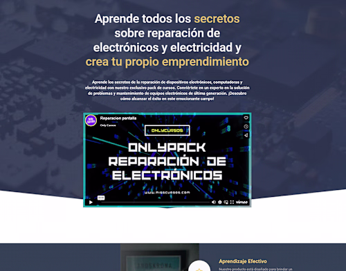 Landingpage Onlycursos | Behance :: Behance