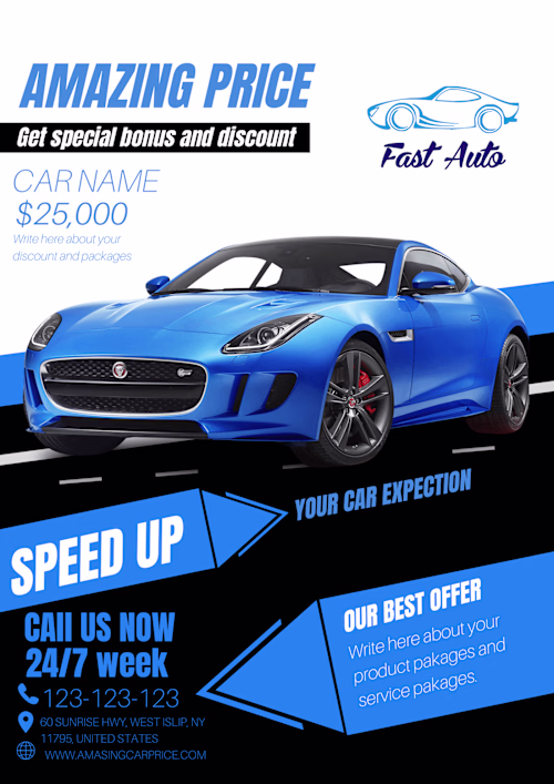 Car flyer. on Behance