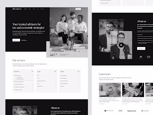 Web design for tax advisor & economist