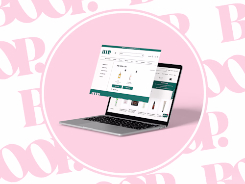 Boop - Website design for Luxury Beauty Products Outlet