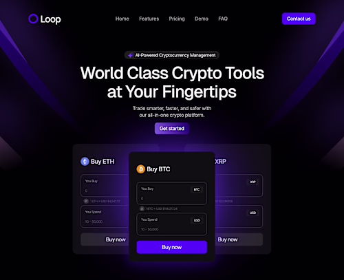  Loop Crypto Platform Website