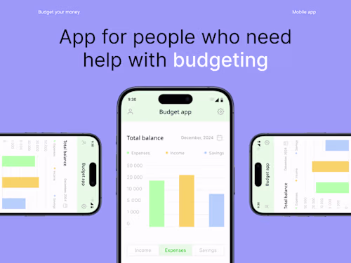 Budget mobile app | UX/UI Design