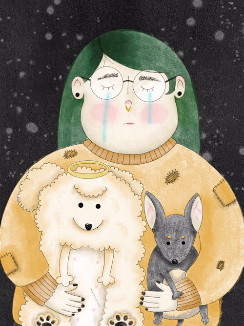 Whimsical Illustration: Pimienta y Bananita by Expert Artist