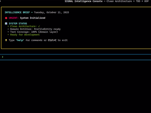 🧩 Signal Intelligence Console — My Experimental AI-Powered ...