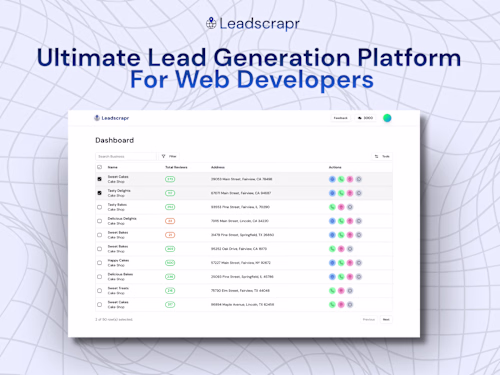 leadscrapr - saas landing page