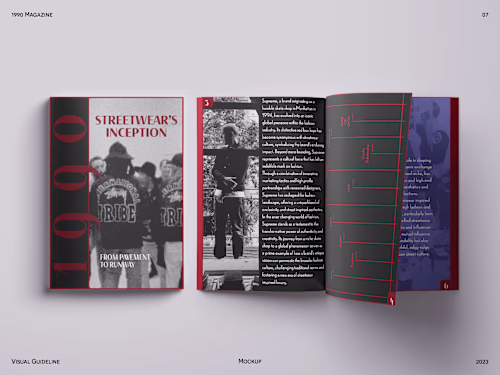 BRAND VISUAL IDENTITY FOR 1990 MAGAZINE 
