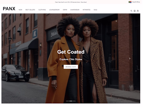 PANX Fashion E-Commerce Website