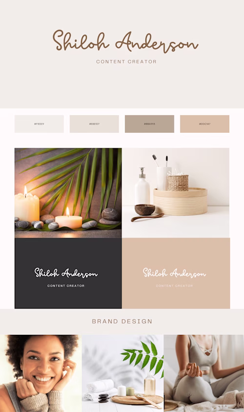 Brand design and Biolink website for a content creator