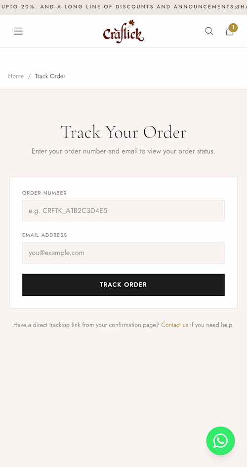 Developed D2B website for Craftick