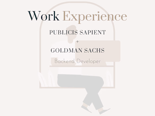 Backend Engineer | Publicis Sapient + Goldman Sachs