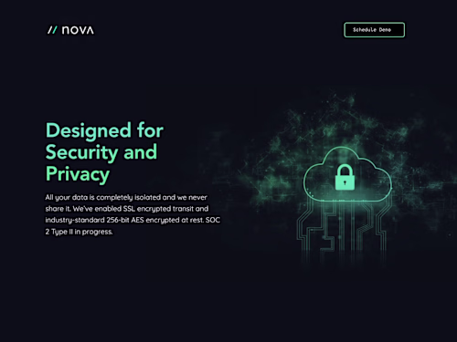 Nova AI Single Page Site